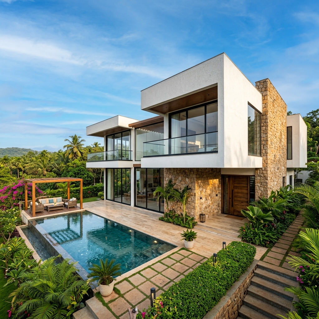Modern villa exterior by Studio Bind Architects – Guindy Chennai